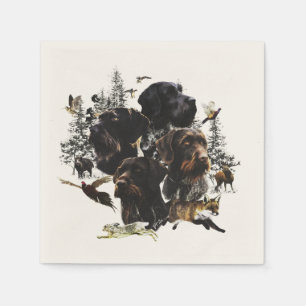  German Wirehaired Pointer     Napkin