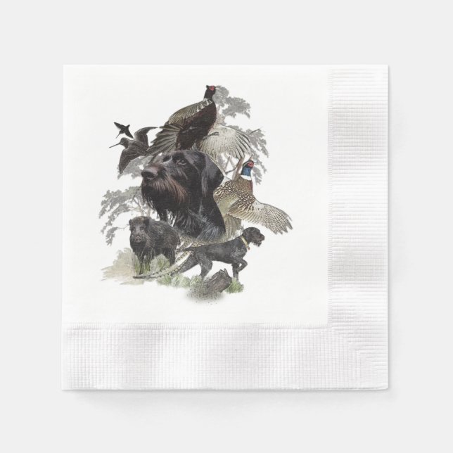  German Wirehaired Pointer     Napkin (Front)