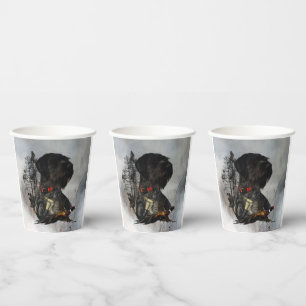  German Wirehaired Pointer     Paper Cups