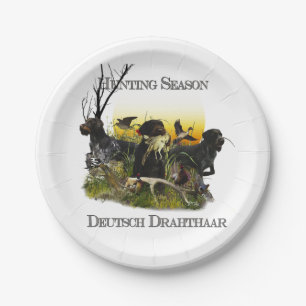  German Wirehaired Pointer     Paper Plate