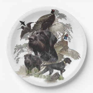  German Wirehaired Pointer     Paper Plate
