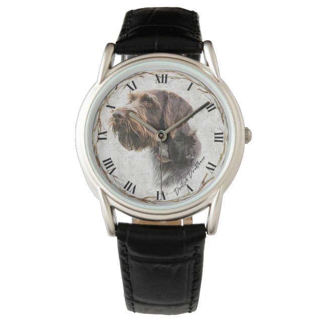 German Wirehaired Pointer  Phone  Watch (Front)