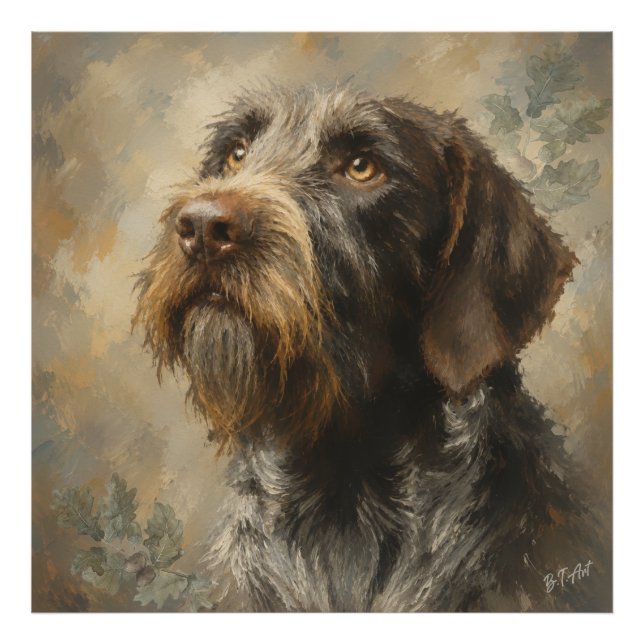 German Wirehaired Pointer Photo Print (Front)