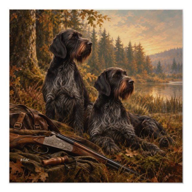 German Wirehaired Pointer Poster (Front)