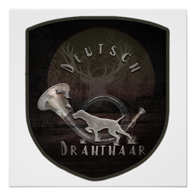 German Wirehaired Pointer   Poster (Front)