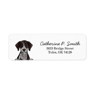 German Wirehaired Pointer Return Address Label