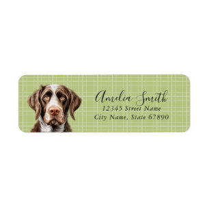 German Wirehaired Pointer Return Address Labels