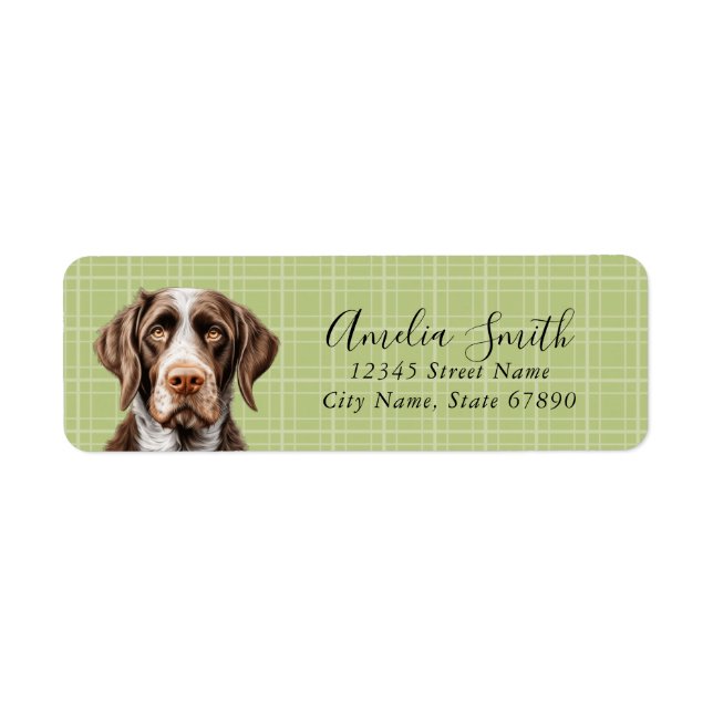 German Wirehaired Pointer Return Address Labels (Front)
