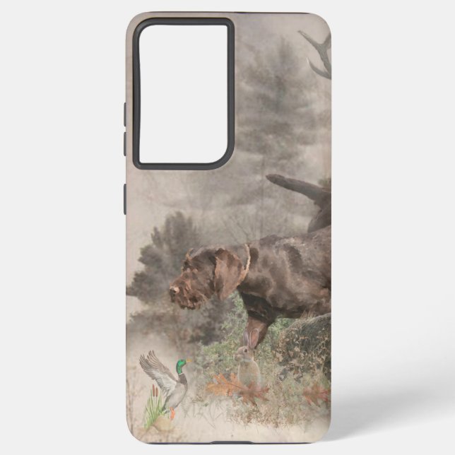 German Wirehaired Pointer   Samsung Galaxy S21 Ultra Case (Back)