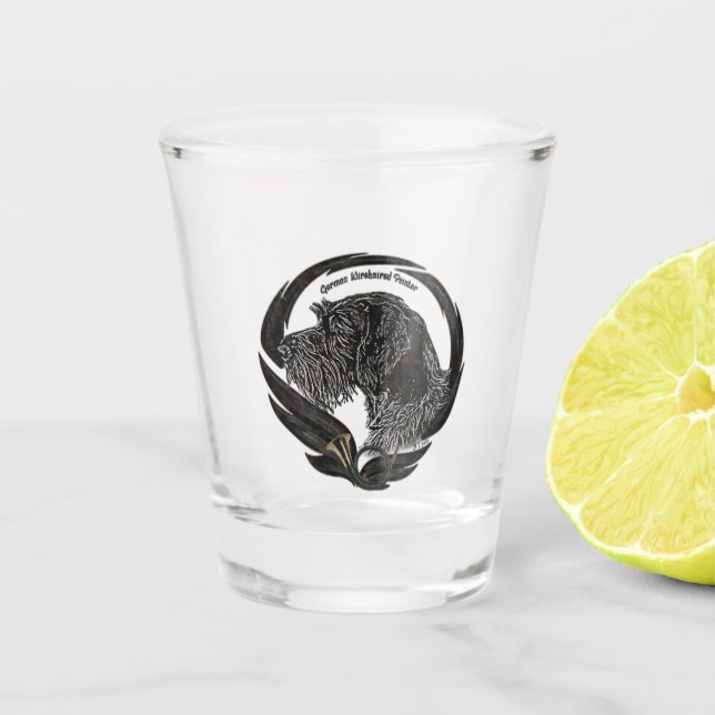 German Wirehaired Pointer   Shot Glass (Front)
