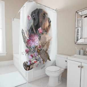 German Wirehaired Pointer Shower Curtain