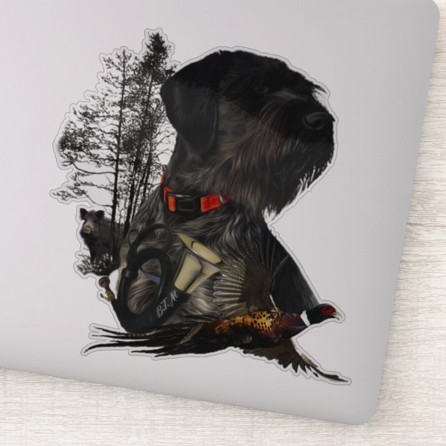 German Wirehaired Pointer    Sticker (Detail)
