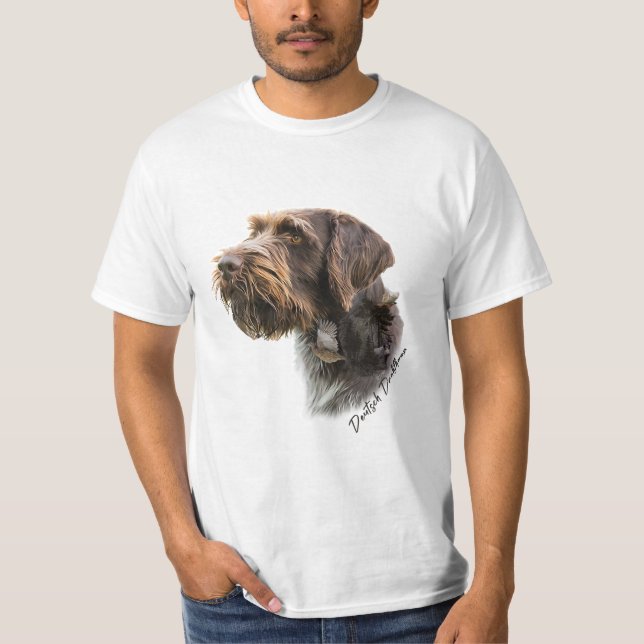 German Wirehaired Pointer  T-Shirt (Front)