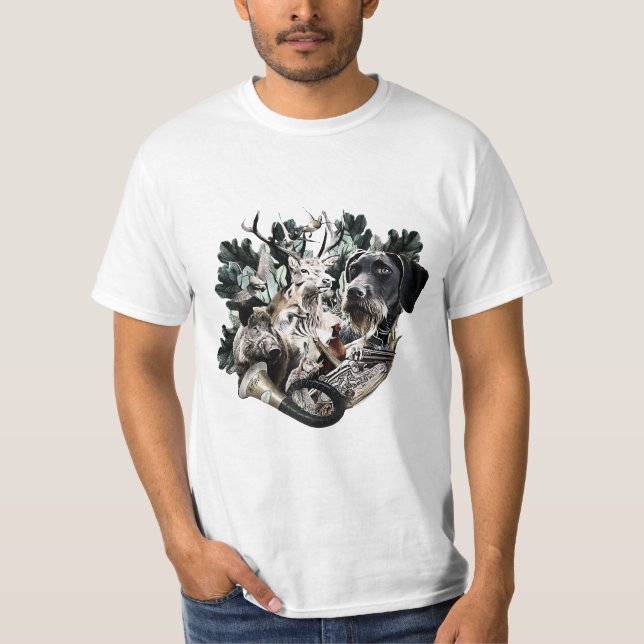 German Wirehaired Pointer T-Shirt (Front)