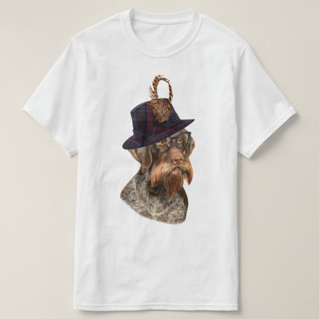 German Wirehaired Pointer  T-Shirt (Design Front)