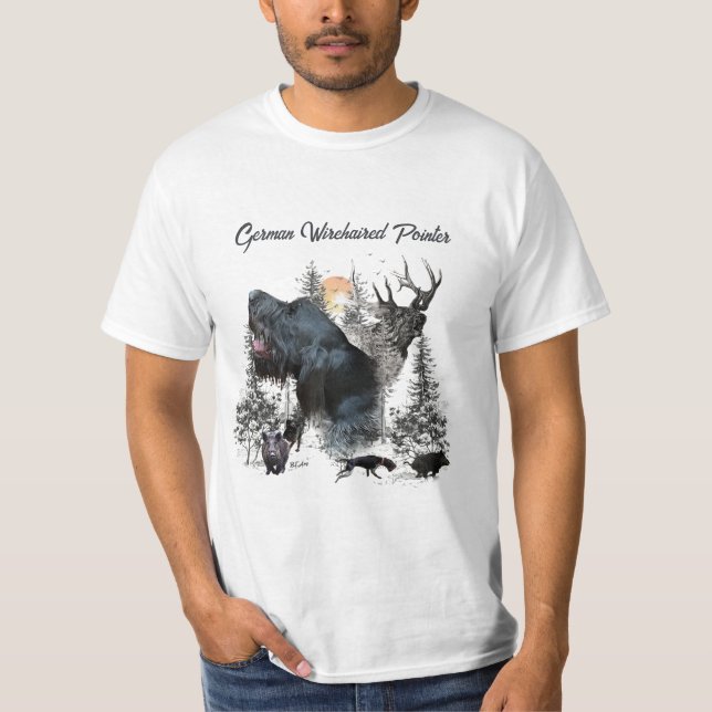 German Wirehaired Pointer T-Shirt (Front)