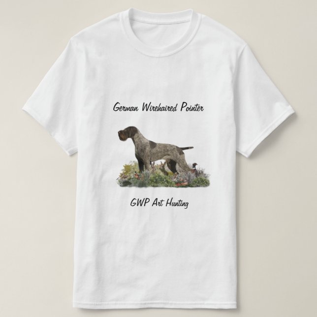 German Wirehaired Pointer  T-Shirt (Design Front)