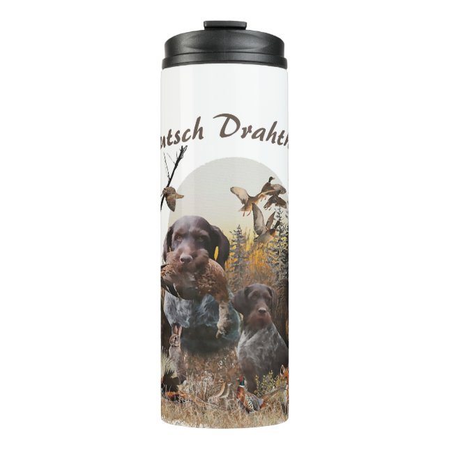  German Wirehaired Pointer Thermal Tumbler (Front)