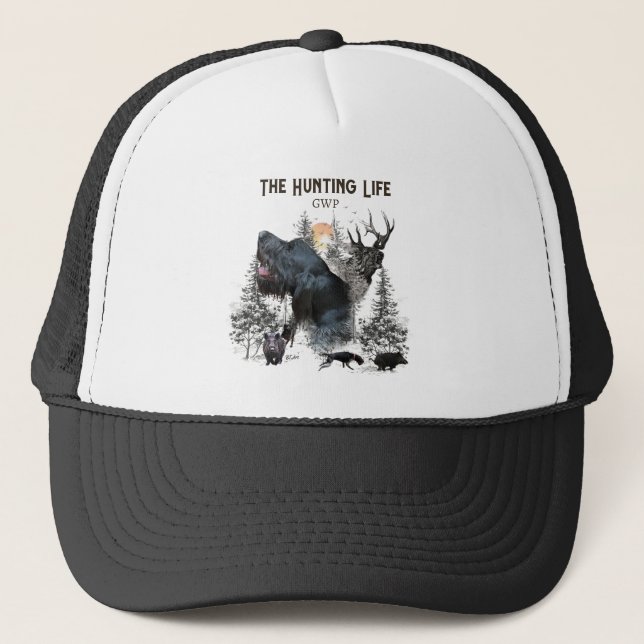 German Wirehaired Pointer Trucker Hat (Front)