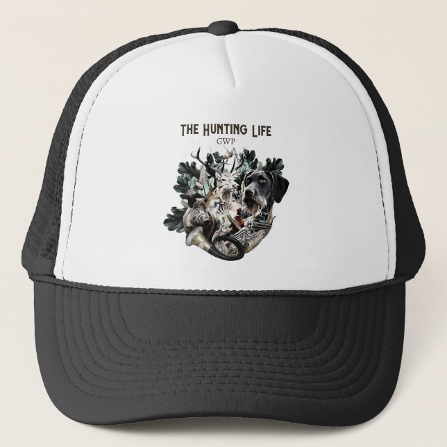 German Wirehaired Pointer Trucker Hat (Front)