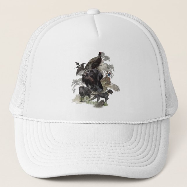 German Wirehaired Pointer   Trucker Hat (Front)