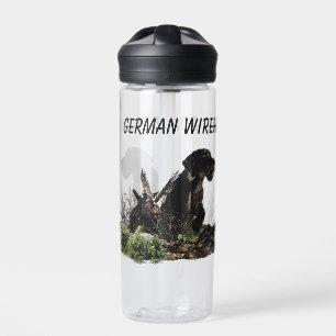 German Wirehaired Pointer Water Bottle