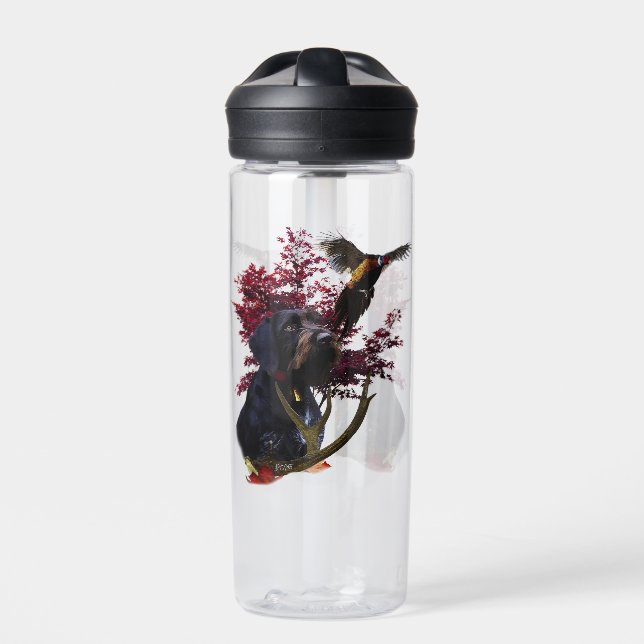  German Wirehaired Pointer     Water Bottle (Front)