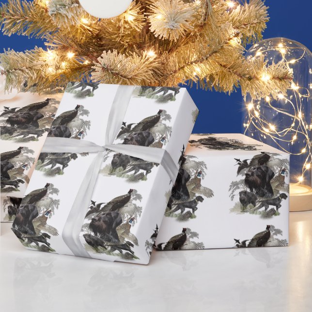  German Wirehaired Pointer Wrapping Paper (Holidays)