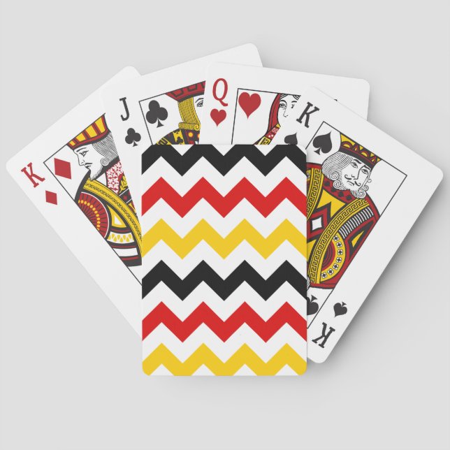 German Zigzag 2 Playing Cards (Back)