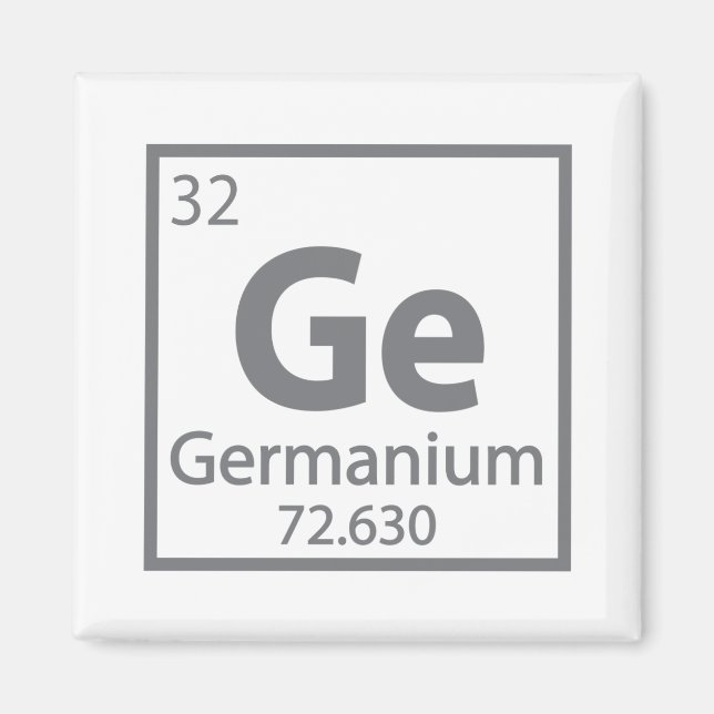 Germanium - German Science Periodic Table Magnet (Front)