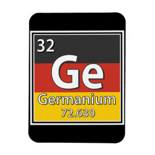 Germanium - Germany Flag German Science Magnet