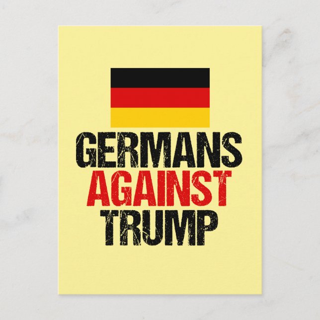 Germans Against Donald Trump Postcard (Front)
