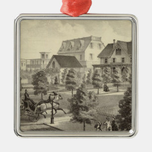 Germantown Cottage, Atlantic City, NJ Metal Tree Decoration