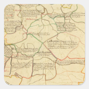 Germany 12 square sticker