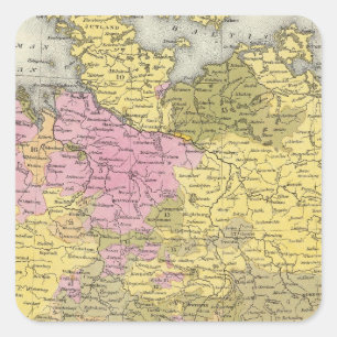 Germany 13 square sticker