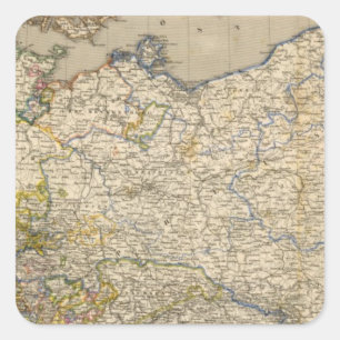 Germany 15 square sticker