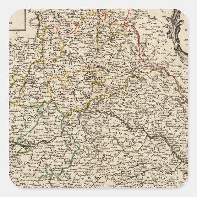 Germany 15 square sticker (Front)