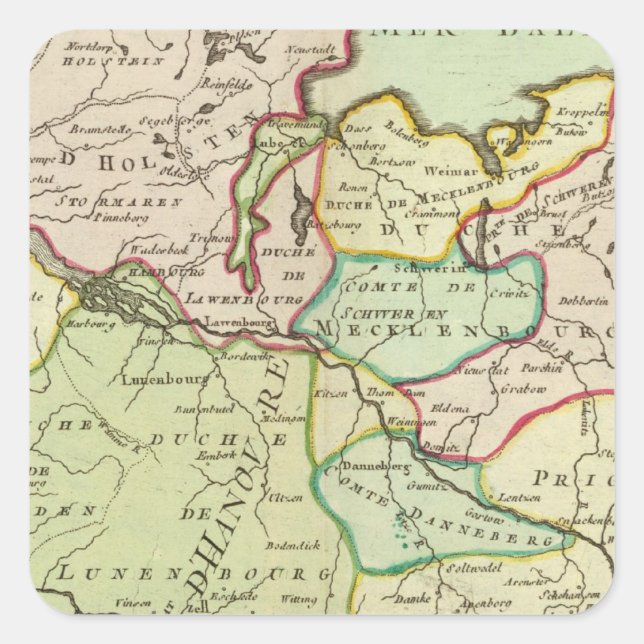 Germany 16 square sticker (Front)