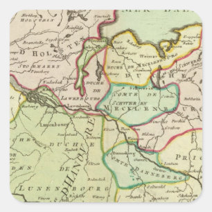 Germany 16 square sticker