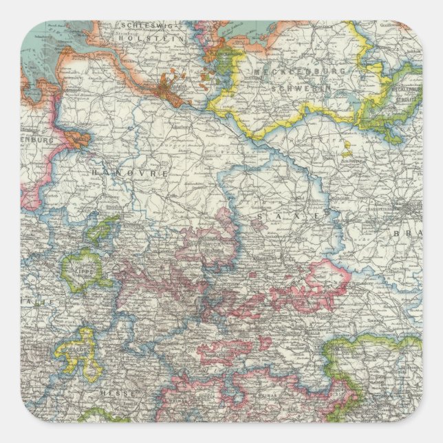 Germany 17 square sticker (Front)