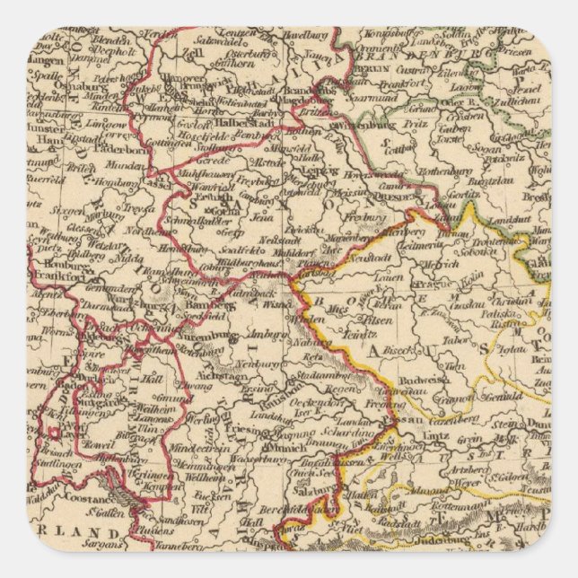 Germany 18 square sticker (Front)