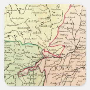 Germany 19 square sticker