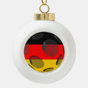 Germany #1 ceramic ball christmas ornament