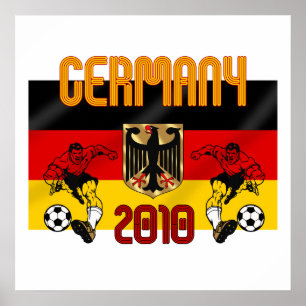 Germany 2010 soccer players gifts poster