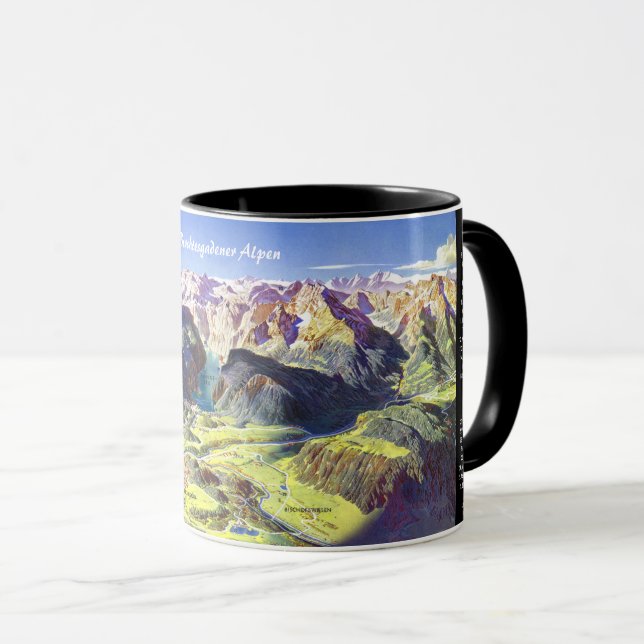 " Germany: 2021 - Alps Berchtesgaden Panorama Mug (Front Right)