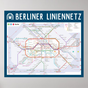 " Germany: 2021/today Berlin - (U/S/Tram) Network Poster