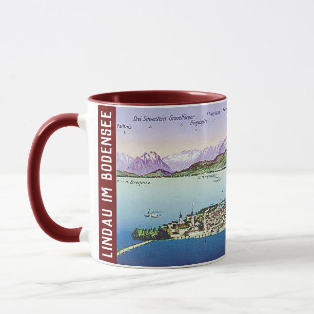 " Germany: 2022/today - Lindau in Lake Constance T Mug (Left)