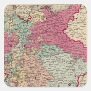 Germany 23 square sticker