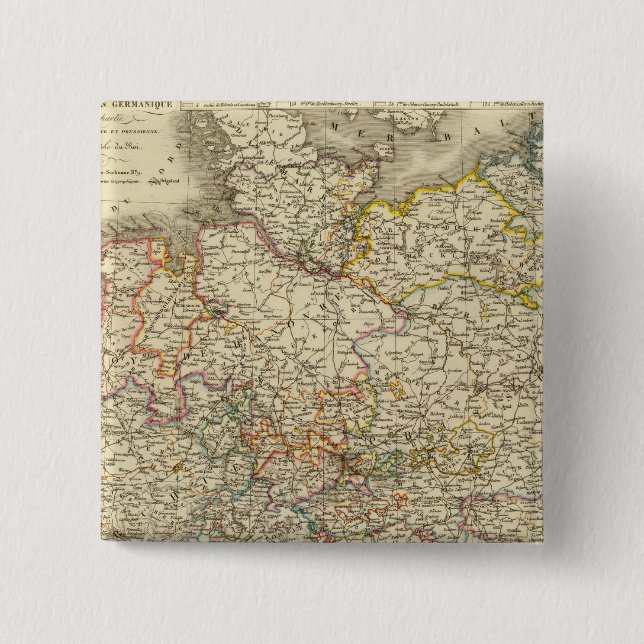 Germany 2 15 cm square badge (Front)