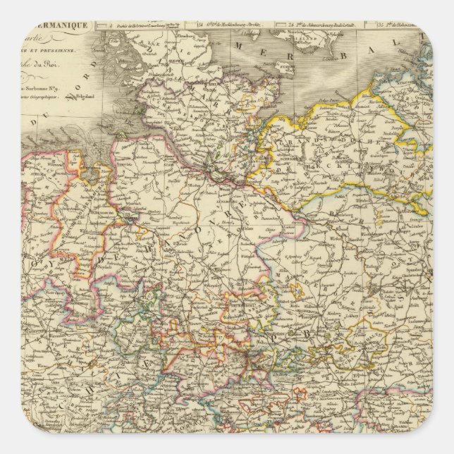 Germany 2 square sticker (Front)